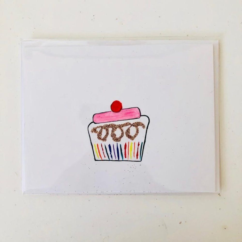Assortment of 6 Cupcake Greeting Cards